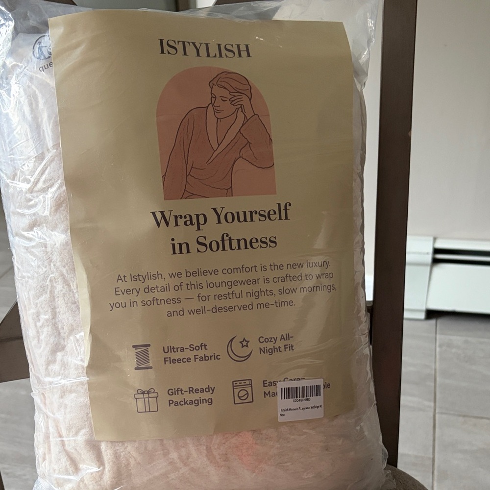 Ultra-Soft Fleece Robe - Cream
